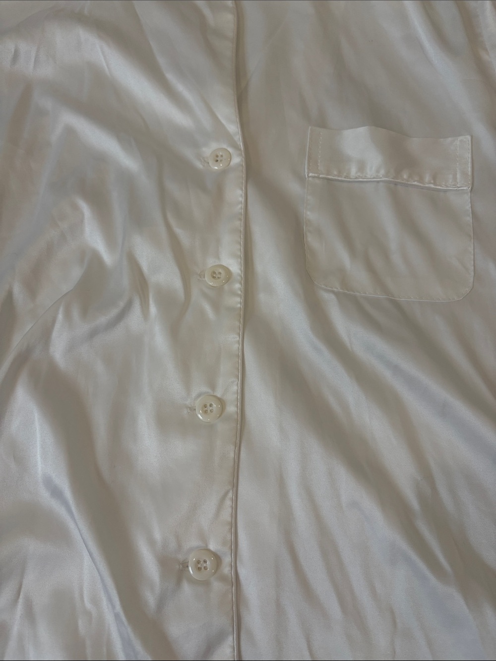 BRIDE Satin Pajama Set with Feather Cuffs - White only worn for a few hour - Picture 6 of 7
